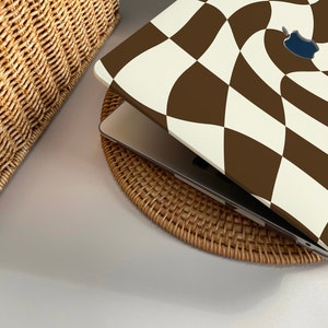Distorted Brown Checkerboard MacBook Case Protect Cover for MacBook Pro ...