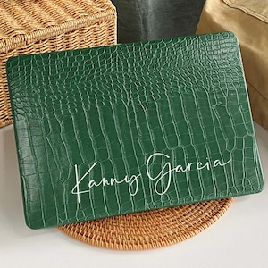 Emerald Green Embossed MacBook Case Protect Cover for Macbook Pro 14 Case Macbook Air 13 Case Pro 13 Case, Pro 15, Pro 16, Macbook Pro Case