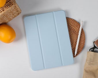 Baby Blau Magnetische Smart Case Hülle iPad 9 Hülle, iPad Mini 6 iPad Air iPad Pro 2021 Hülle, iPad Air 5 Air 4 iPad Pro 11 Hülle