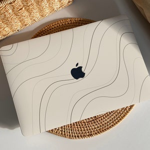 Beige Desert Line MacBook Case Protect Cover for Macbook Pro 14 Case Macbook Air 13 Case Pro 13 Case, Pro 15, Pro 16, Macbook Pro Case