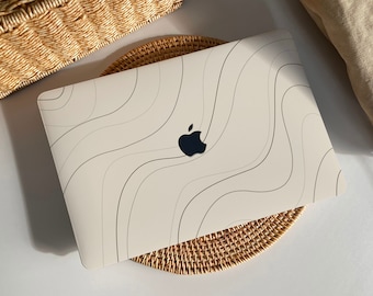 Beige Desert Line MacBook Case Protect Cover for Macbook Pro 14 Case  Macbook Air 13 Case Pro 13 Case, Pro 15, Pro 16, Macbook Pro Case