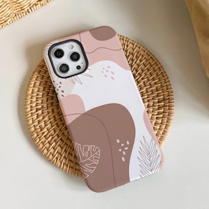Pink Autumn Leaves iPhone Case, iPhone 15, 15 Pro, 15 Pro Max, iPhone 14 Pro Max, iPhone 14 13 12 11 Pro, iPhone XR XS Max, Phone Cover