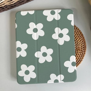 Seamless Little Flowers Magnetic Smart Case Cover iPad 9 Case, iPad Mini 6 iPad Air iPad Pro 2021 Case, iPad Air 5 Air 4 iPad Pro 11 Case