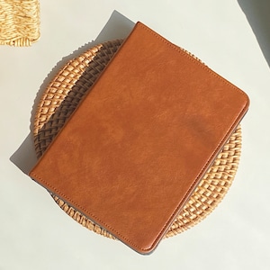 Läderbrunt helt nytt Kindle-fodral Kindle-fodral, personligt Kindle-fodral, anpassat namn Folio-fodral för Kindle Paperwhite 2019-2022