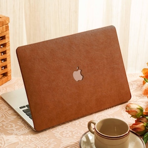 Leather Brown MacBook Case Protect Cover for Macbook Pro 14 Case Macbook Air 13 Case Pro 13 Case, Pro 15, Pro 16, Macbook Pro Case