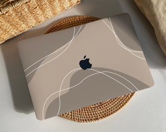 Coffee Art Line MacBook Case Protect Cover for Macbook Pro 14 Case Macbook Air 13 Case Pro 13 Case, Pro 15, Pro 16, Macbook Pro Case