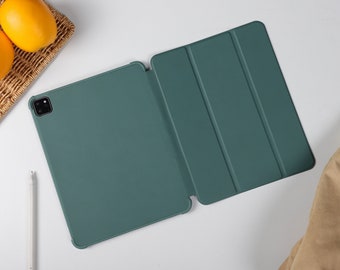 Étui magnétique intelligent vert foncé pour iPad 9, iPad Mini 6, iPad Air, iPad Pro 2021, iPad Air 5 Air 4, étui pour iPad Pro 11