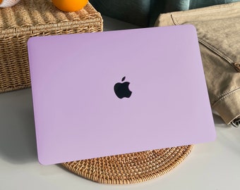 Pale Purple MacBook Case Protect Cover for Macbook Pro 14 Case Macbook Air 13 Case Pro 13 Case, Pro 15, Pro 16, 2020 Macbook Pro Case