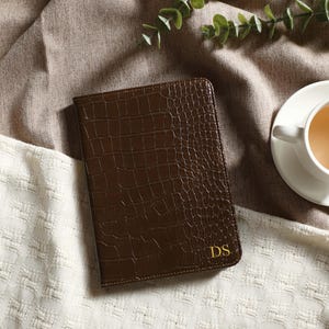 Coffee Leather All New Kindle Case Kindle Cover, Personalized Kindle Case, Custom Name Folio Case Cover for Kindle Paperwhite 2019-2022