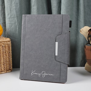 Gray Business Leather Magnetic Smart Case Cover iPad 9 Case, iPad Mini 6 iPad Air iPad Pro 2021 Case, iPad Air 5 Air 4 iPad Pro 11 Case