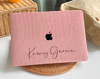 Dusty Pink Embossed MacBook Case Protect Cover for Macbook Pro 14 Case Macbook Air 13 Case Pro 13 Case, Pro 15, Pro 16, Macbook Pro Case