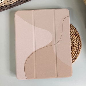 Line Pink Artwork Magnetic Smart Case Cover iPad 9 Case, iPad Mini 6 iPad Air iPad Pro 2021 Case, iPad Air 5 Air 4 iPad Pro 11 Case