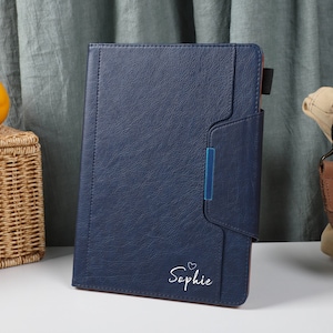 Étui intelligent magnétique en cuir bleu marine pour iPad 9, iPad Mini 6, iPad Air, iPad Pro 2021, iPad Air 5 Air 4, iPad Pro 11