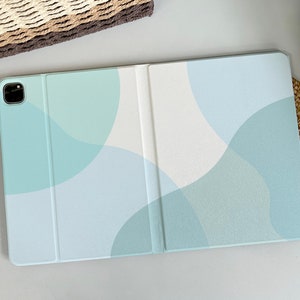 Baby Blau Kunst Magnetische Smart Case Abdeckung iPad 9 Fall, iPad Mini 6 iPad Air iPad Pro 2021 Fall, iPad Air 5 Air 4 iPad Pro 11 Fall
