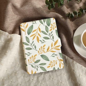 The Leaf Art Personalised Kindle Case for Kindle Paperwhite 5, Custom Name Folio Case for Paperwhite 2022, 11th Gen Kindle Cover