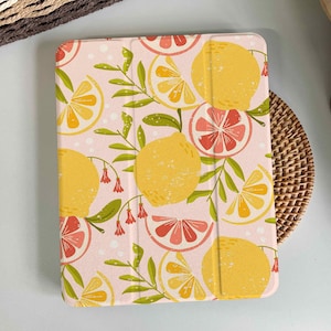 Summer Lemon Magnetic Smart Case Cover iPad 9 Case, iPad Mini 6 iPad Air iPad Pro 2021 Case, iPad Air 5 Air 4