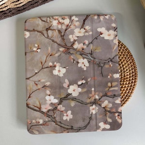 Peach Blossoms Bloom Magnetic Smart Case Cover iPad 9 Case, iPad Mini 6 iPad Air iPad Pro 2021 Case, iPad Air 5 Air 4 iPad Pro 11 Case