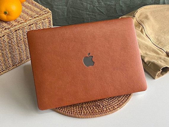 MacBook Pro (13inch) Leather ブラウン Leather Brown MacBook Case Protect Cover for MacBook Pro 14 Case