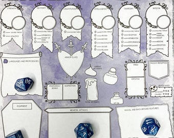 Gothic Manor Character Sheet for DnD 5e