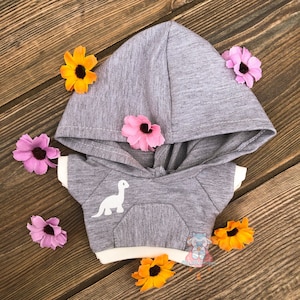 20cm Plush Doll Clothing // Dino Hoodie