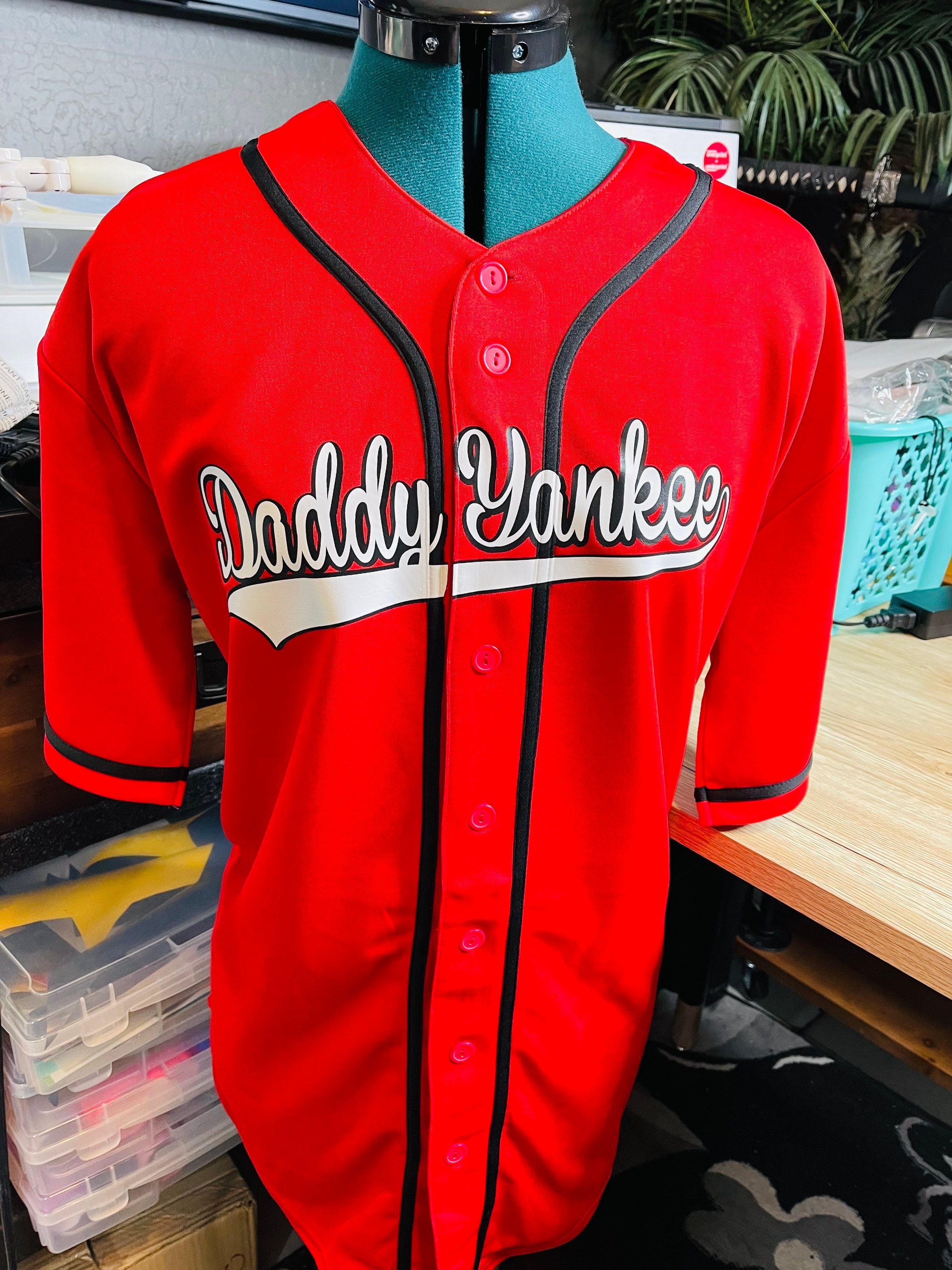 Red Daddy Yankee Jersey 