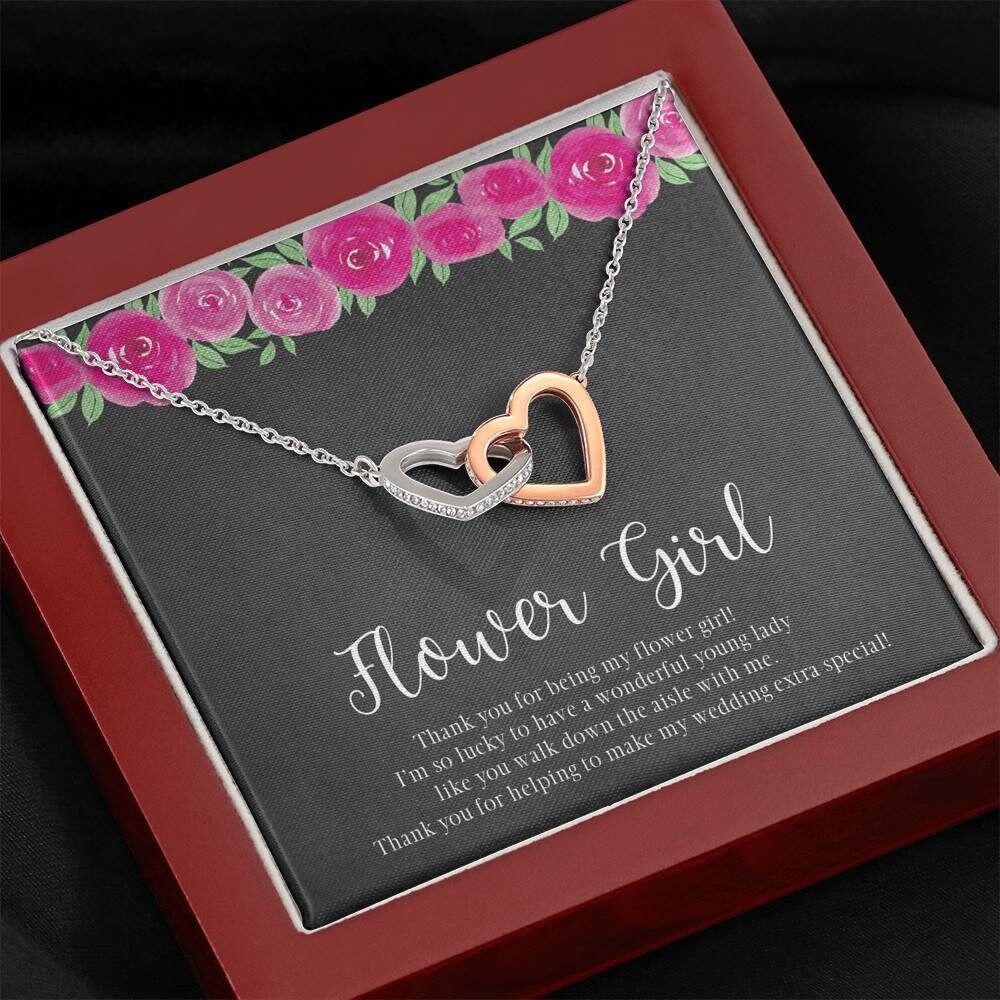 Flower girl gifts for wedding dayFlower Girl Necklace Flower Etsy