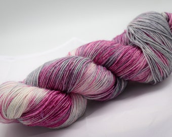 Hand dyed yarn ~ Superwash Merino DK Sport Weight yarn ~ Colorway: Ballet Slippers