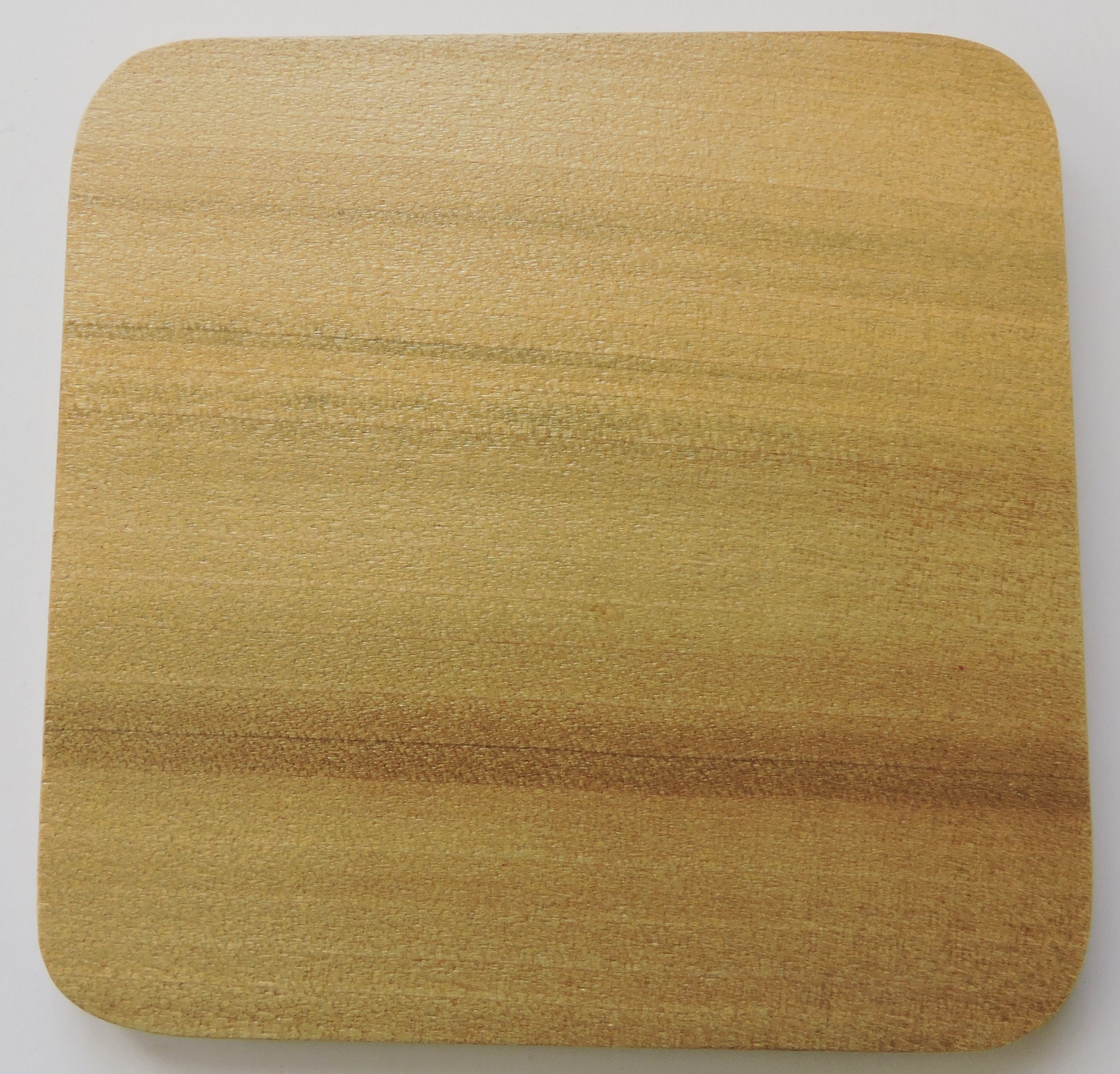 Sous Verre en Placage de Tulipier Virginie Fait Main Pour Décorer et Protéger Votre Table