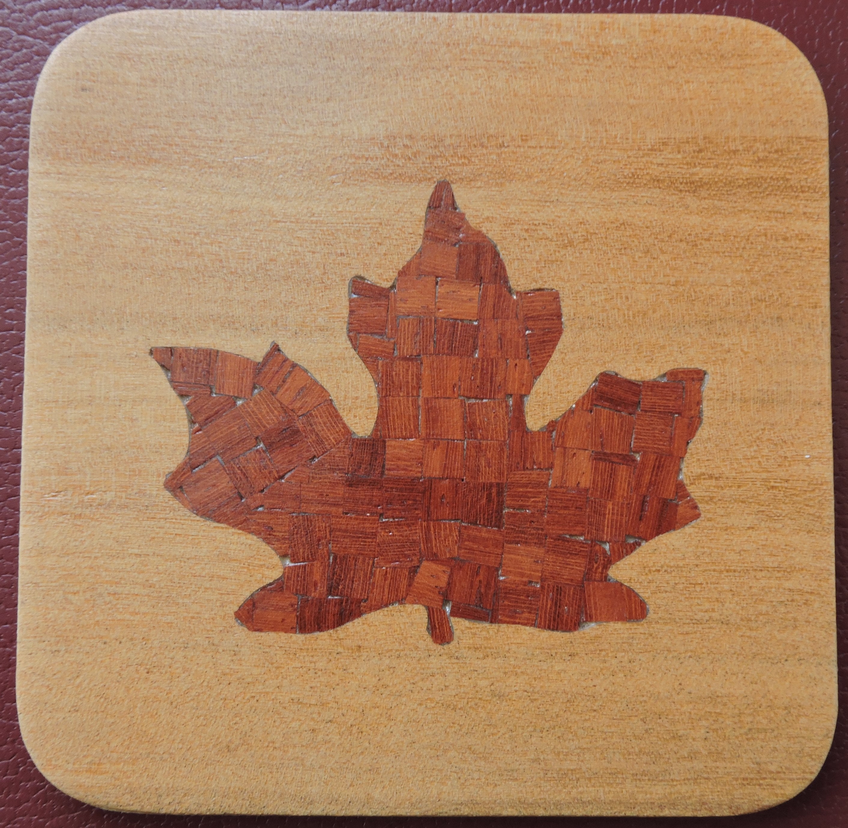 Sous Verre en Bois Précieux Fait Main Pour Décorer et Protéger Votre Table