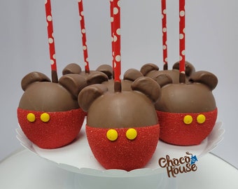 9 ct Mouse chocolate candy apples.