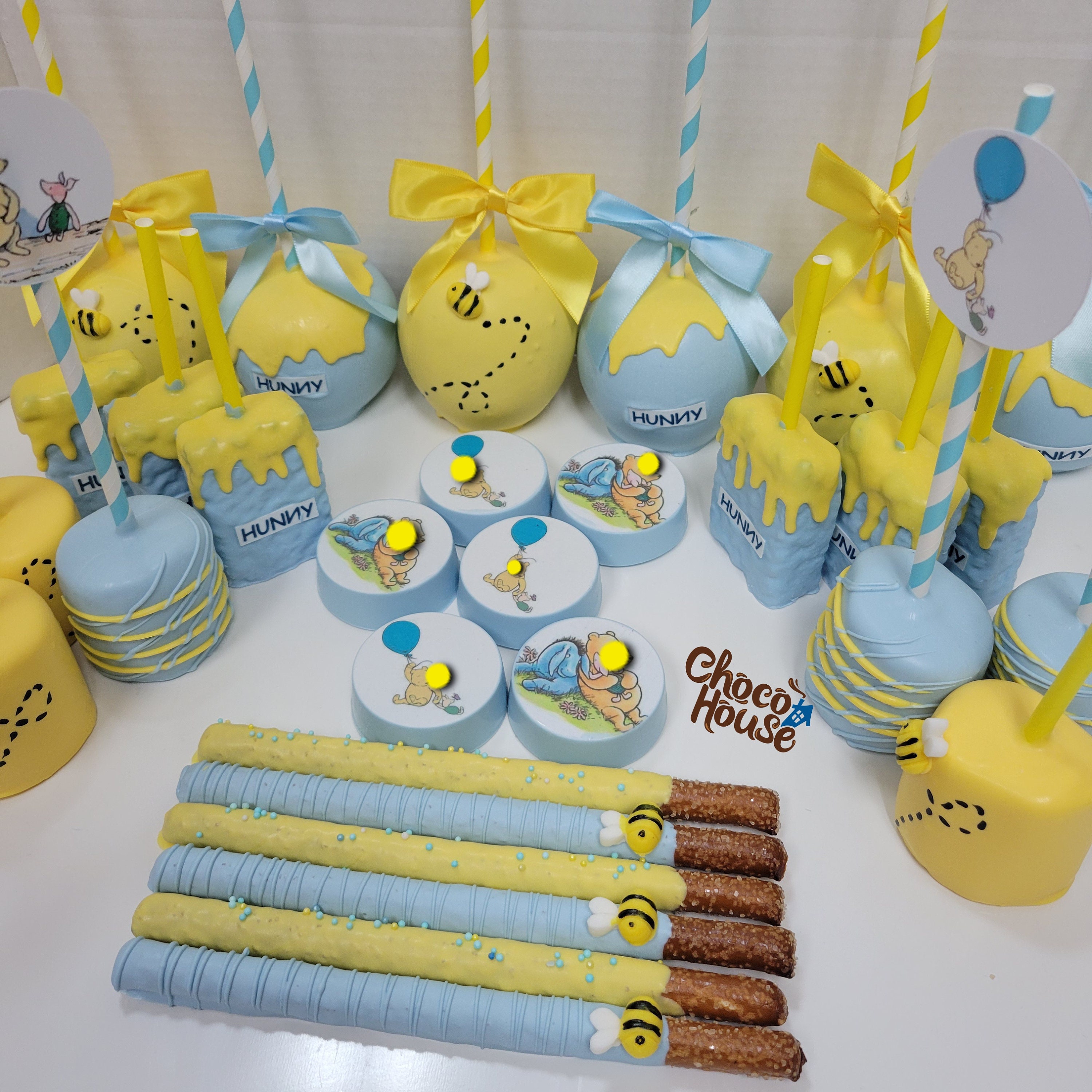 Winnie the Pooh Terra Cotta Hunny Pots Centerpieces Party Favors for  Birthdays, Baby Showers, Candy Table Centerpieces 