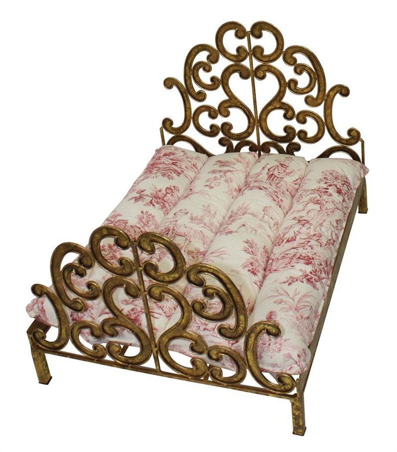 Wrought Iron Pet Bed in Italian Gold Etsy