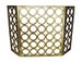Fireplace Screen in Italian Gold and Circle Design