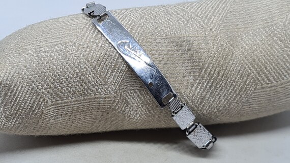 Vintage Nike ID Etched Panel Link Bracelet 20.5cm Etsy