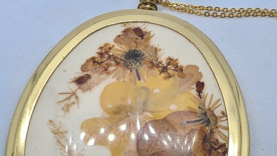 Vintage Katy Bell Designed Pressed Flower Stateme… - image 5