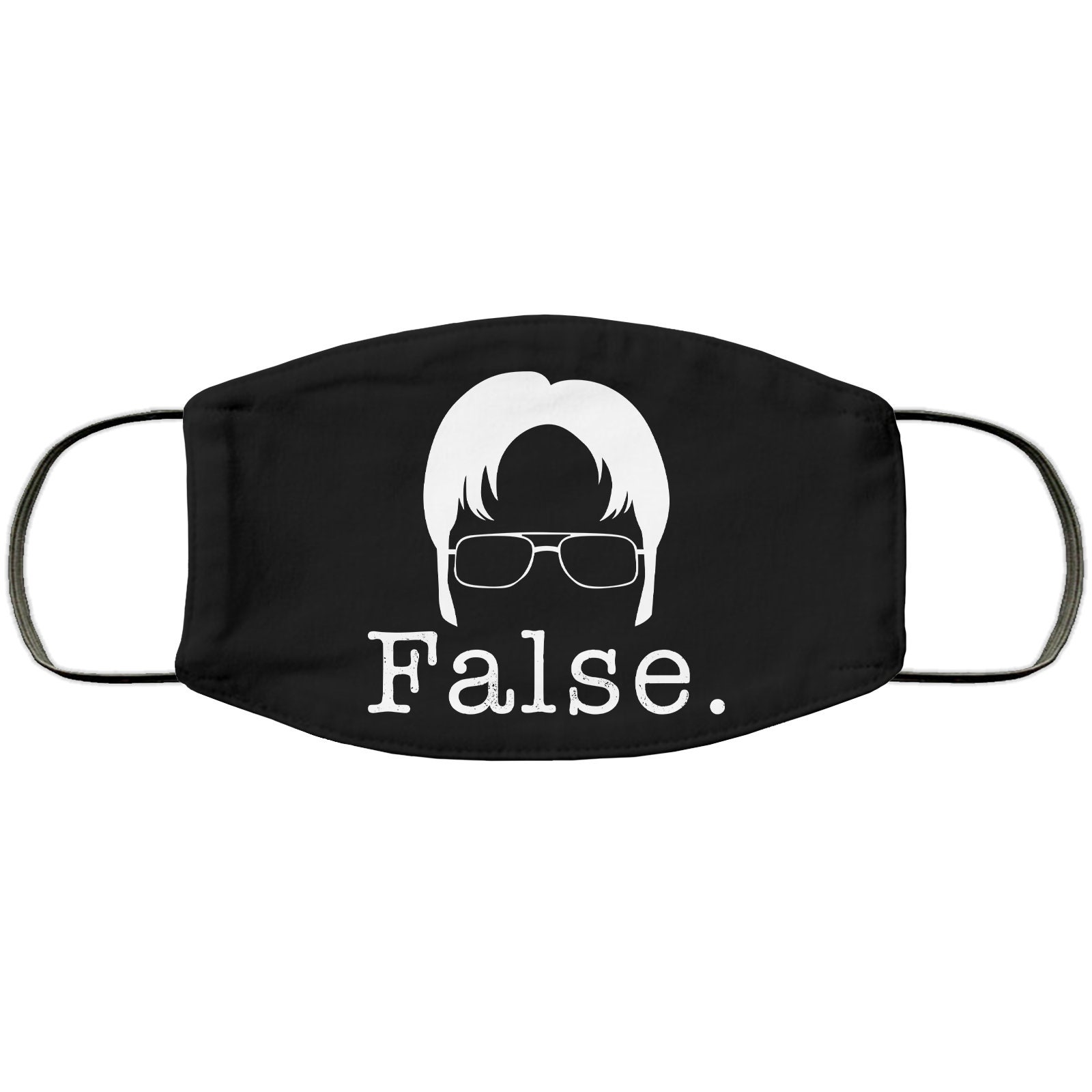 False Dwight Schrute Face Mask Unisex 3 Layer FaceMaskAdult Etsy