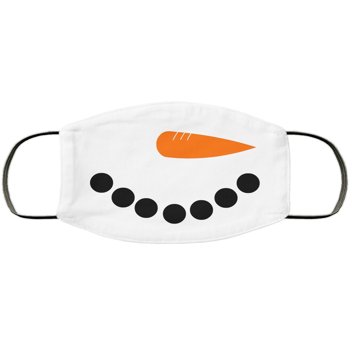 Snowman Face Mask Unisex 3 Layer FaceMaskAdult Kid Face Etsy