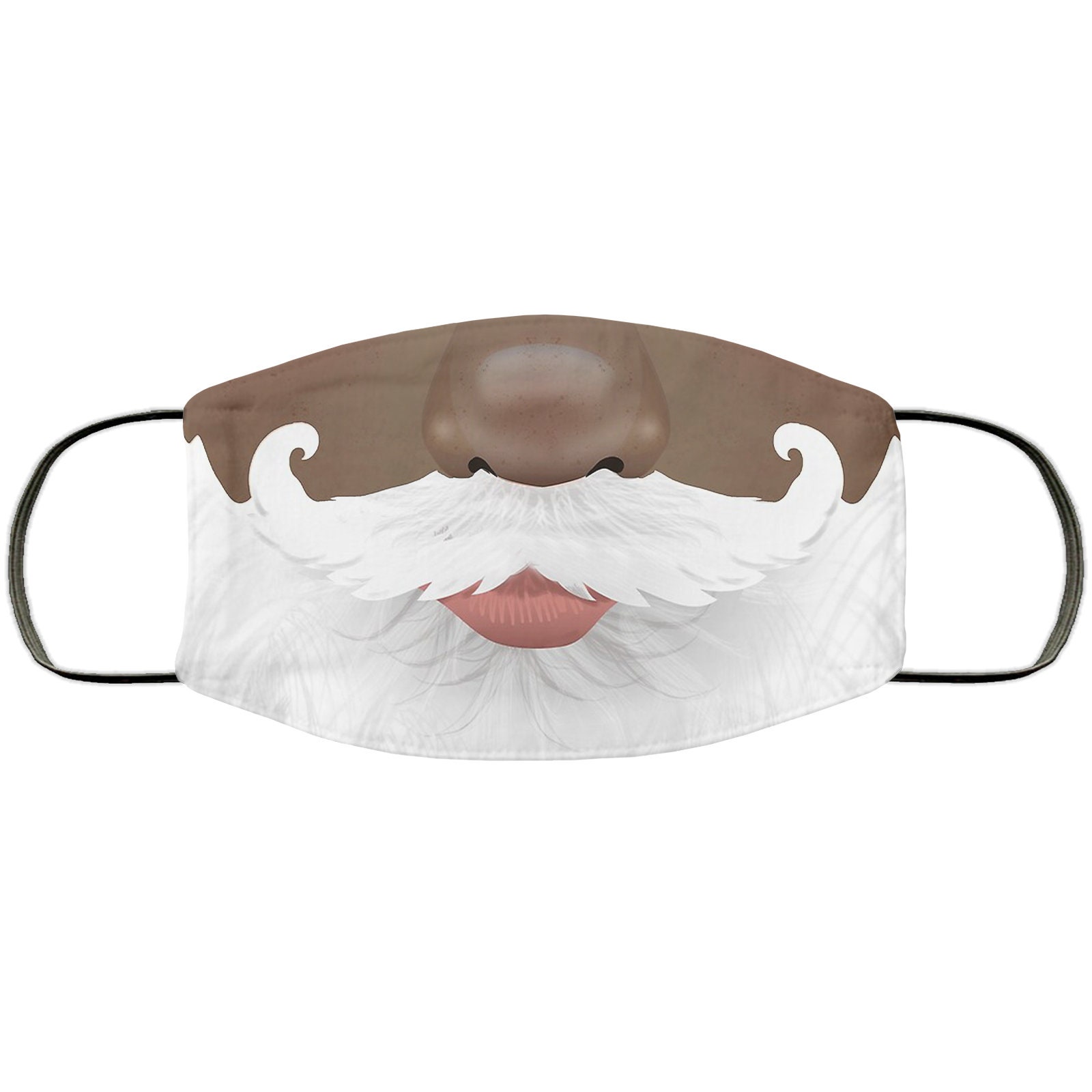 Black Santa Face Mask Unisex 3 Layer FaceMaskAdult Kid Face Etsy