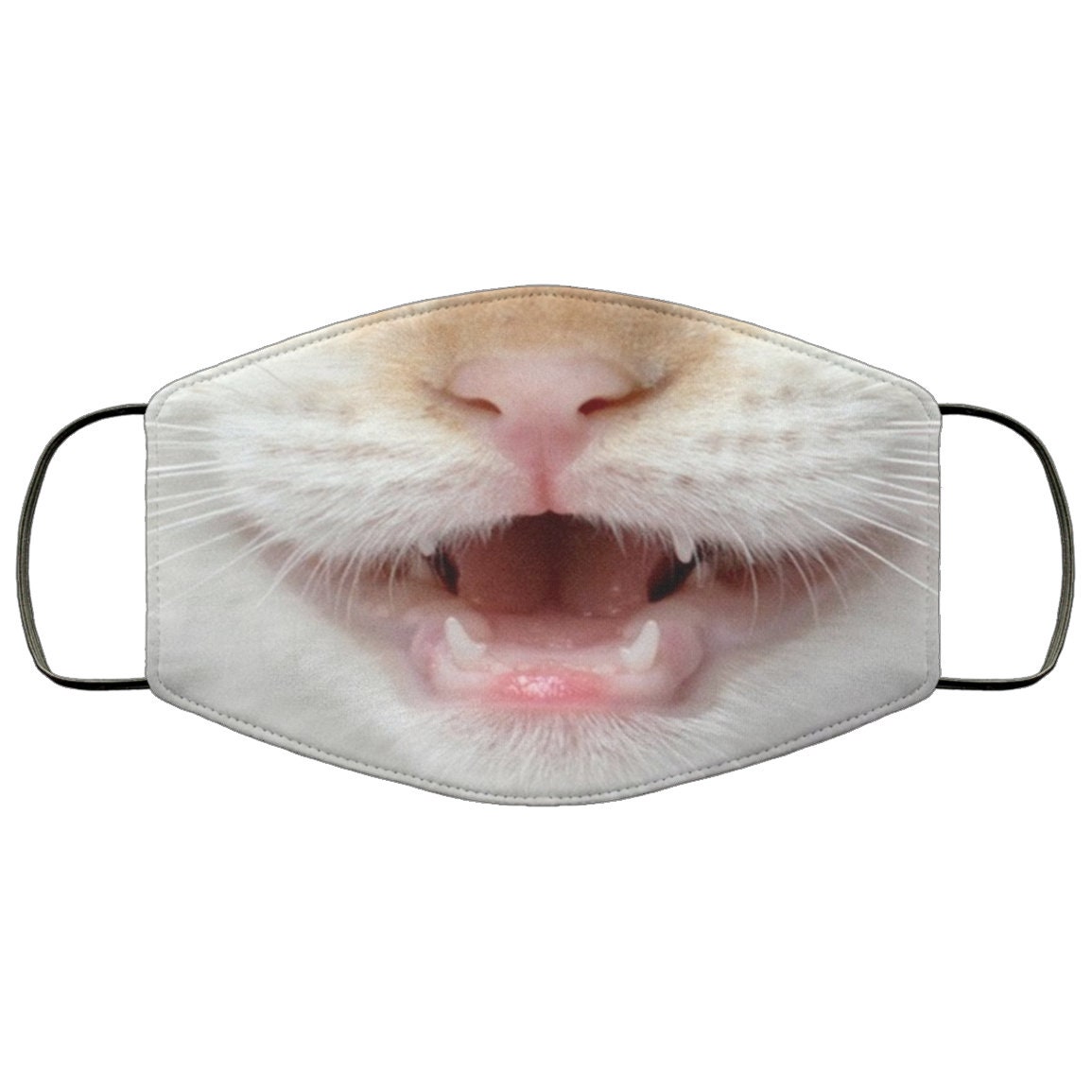 Cat Mouth Face Mask Unisex 3 Layer FaceMaskAdult Kid Face Etsy