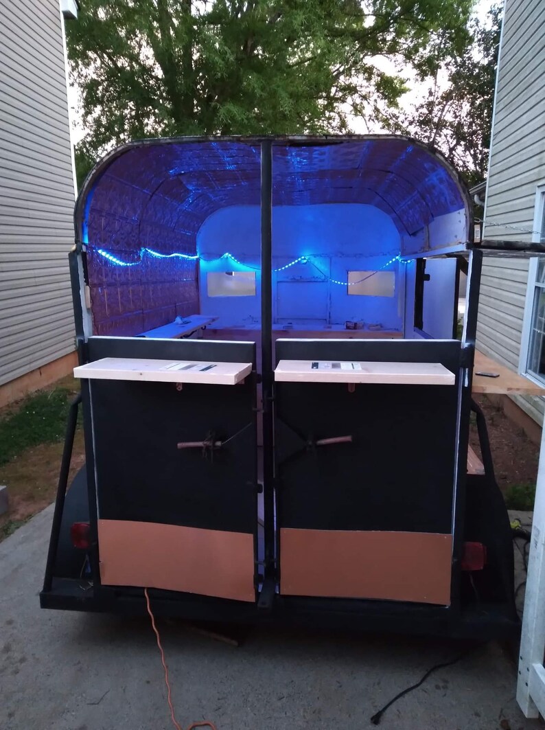 Black and Copper Styled Horse Trailer Bar Etsy