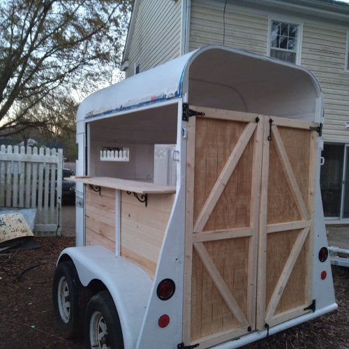 Vintage Horse Trailer Turn Into Lovely Mobile Bar Etsy