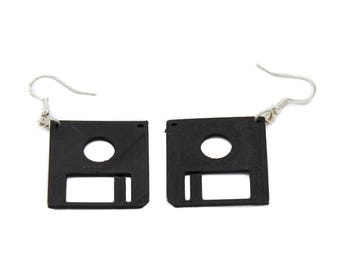 3.5 Inch Floppy Disk Diskette Earrings