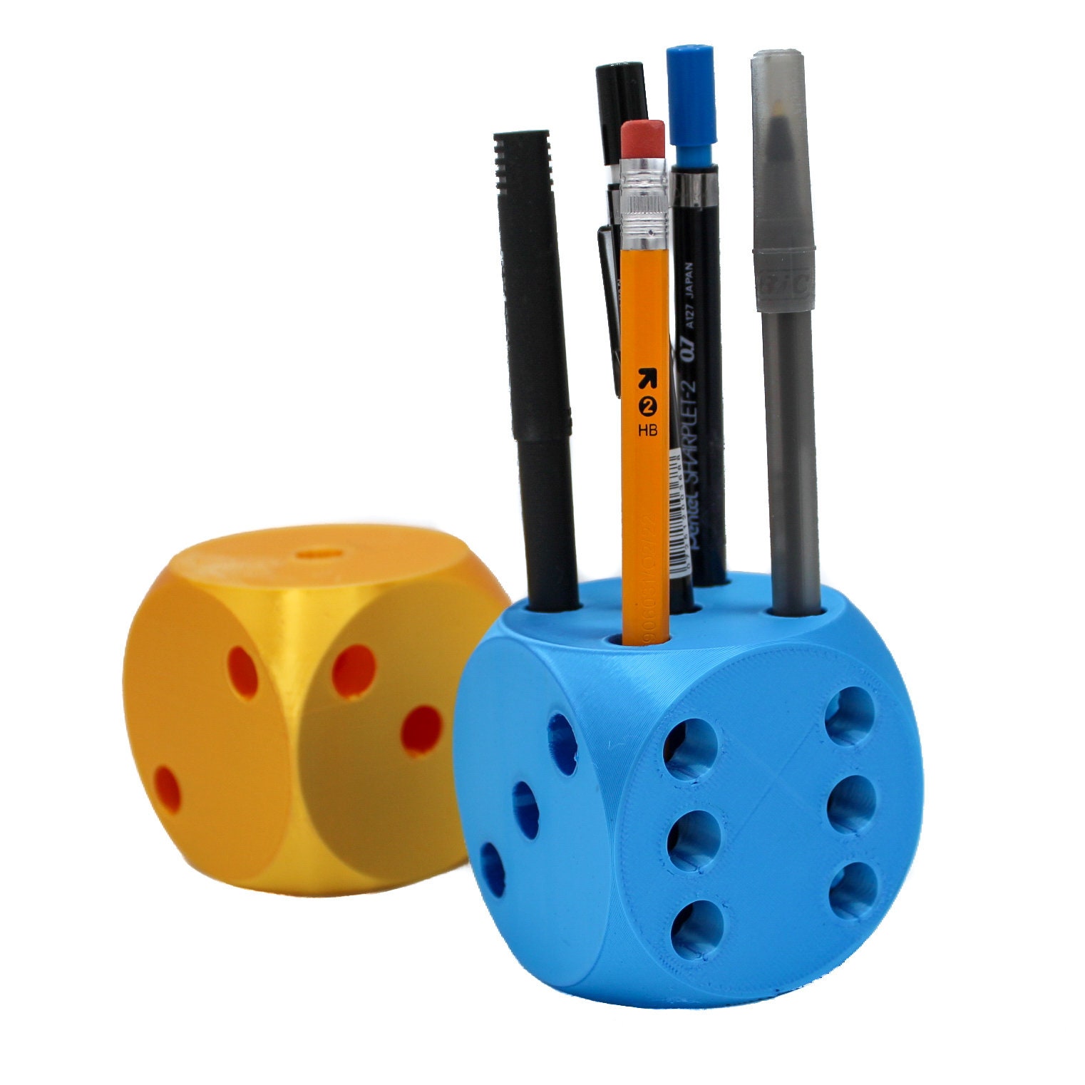 Pencil holder DICE  | Choose any color | Made in Oregon