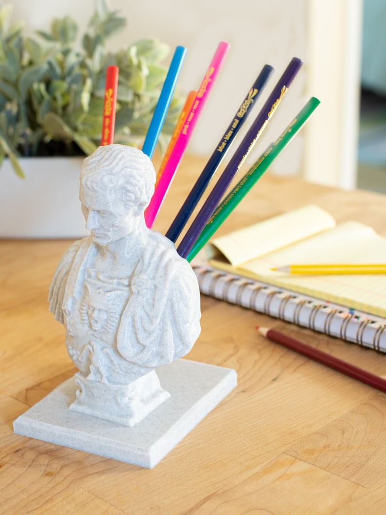 Julius Caesar Office Desk Pen Holder imagem 2