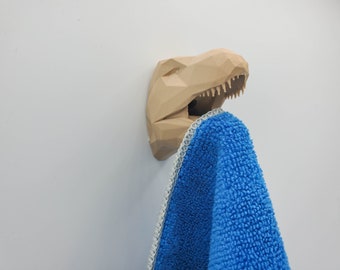 Tyrannosaurus Rex Dinosaur Wall Hangers for Jackets, Headphones, Towels, Prey…