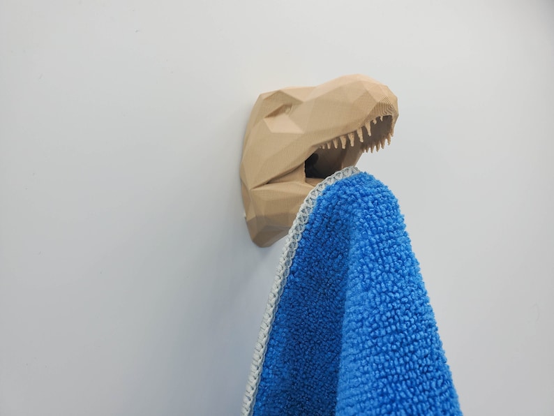 Tyrannosaurus Rex Dinosaur Wall Hangers for Jackets, Headphones, Towels, Prey image 1