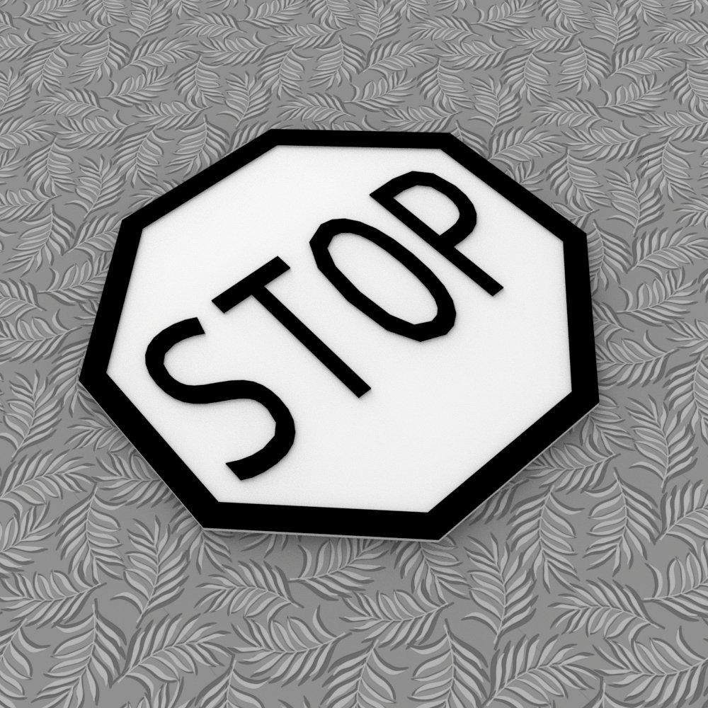 Funny Stop Sign | 3D Raised Lettering, Office Humor - Etsy