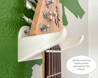 Minimalist Ukulele Wall Mount Display