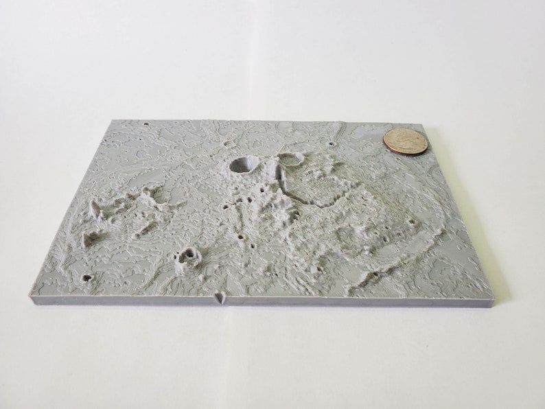Data taken from the mola altimeter on NASA Mars Global Surveyor Mission 3D Topography map of the ARISTARCHUS region on the moon
