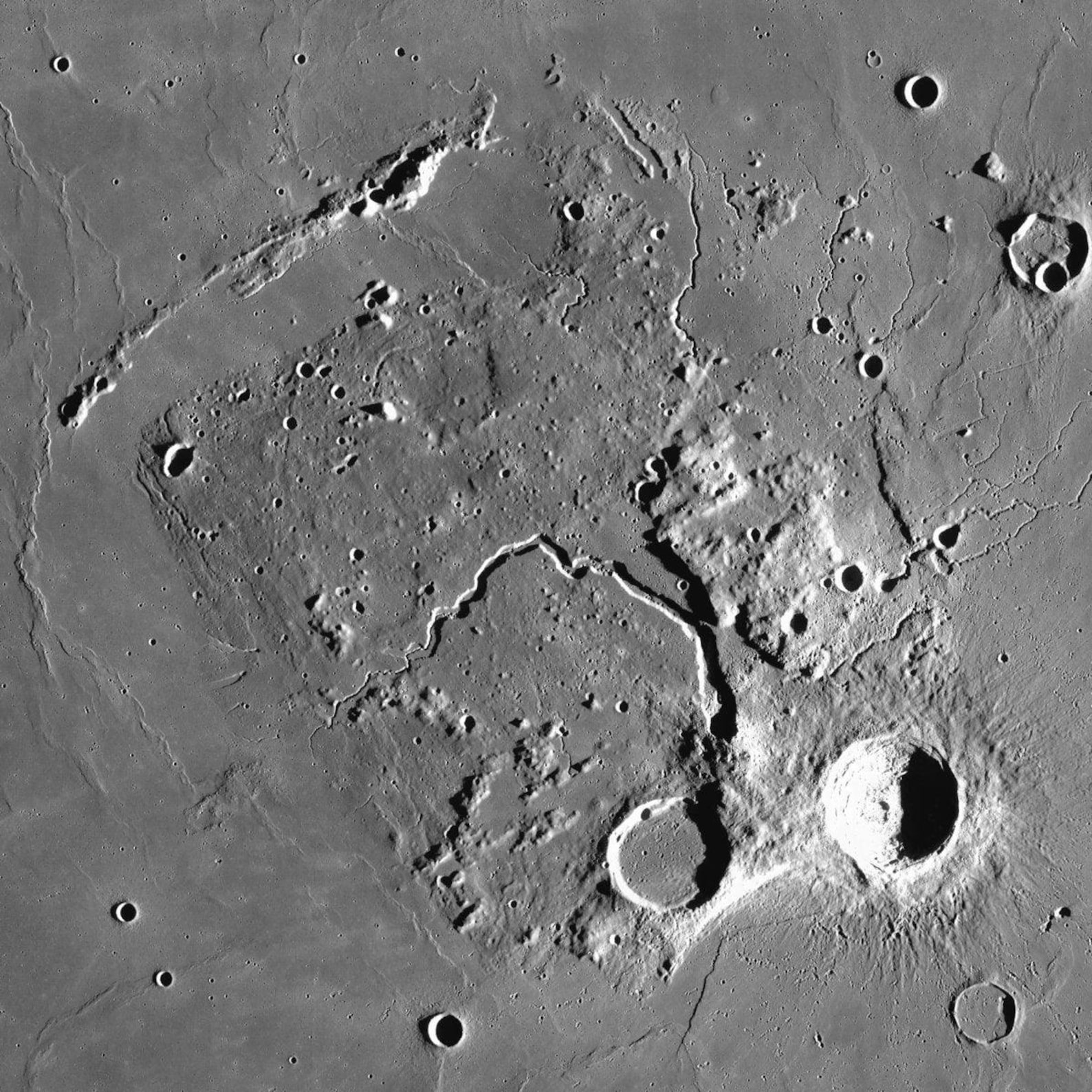 3D Topography Map of the Aristarchus Region on the Moon - Etsy